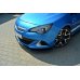 Накладка сплиттер на передний бампер на Opel Astra J OPC / VXR